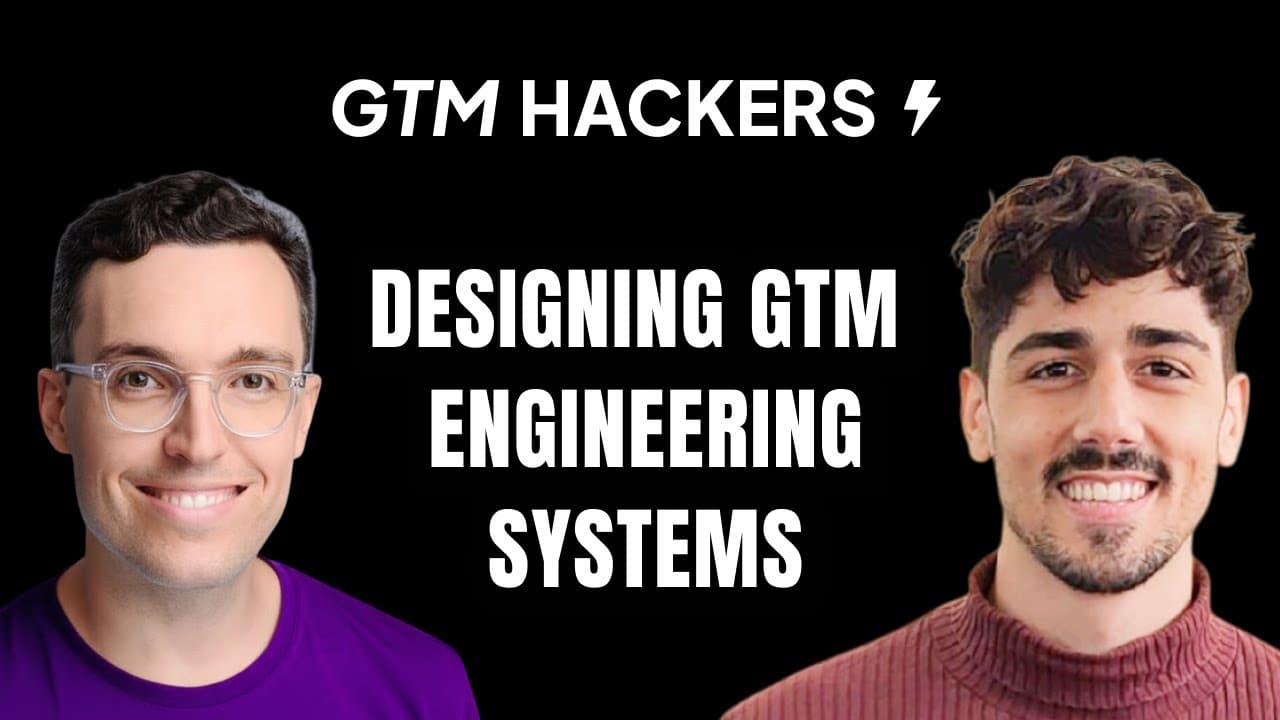 He uses systems design principles to build GTM engines that scale